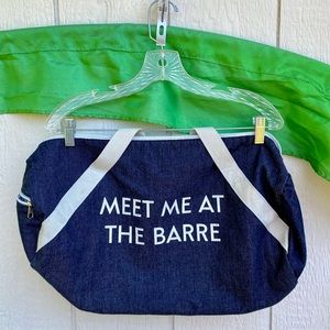 “Meet Me at the Barre” Jean Duffel Bag
